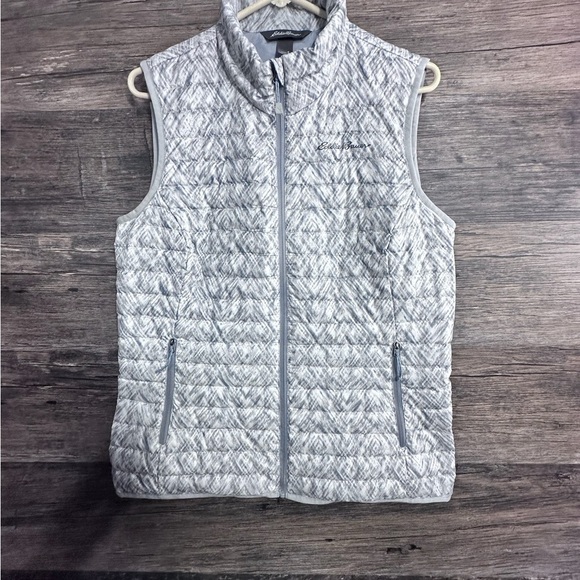 Eddie Bauer Jackets & Blazers - Eddie Bauer Women's Light Gray Quilted Vest